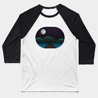 Pier at night Baseball T-Shirt